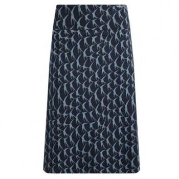 Weird Fish Malmo Navy Stretch Skirt