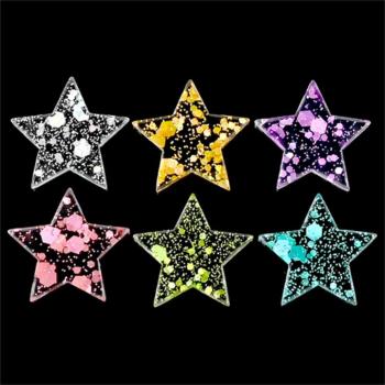 Estrella de Lentejuelas, 20 Uds., Abalorios Sin Clavos, Decoración para Caja de Teléfono
