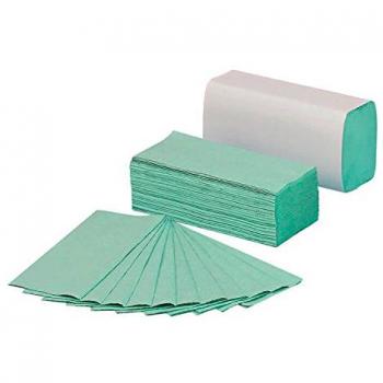 OfficeTeam Z-Fold Hand Towels Green 250 Towels per Sleeve