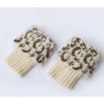 Puños de bota leopardo mujer 1 par