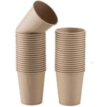 Cups en papier bambou – 40 pièces, usage fête