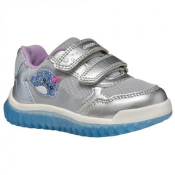 Geox B Lightyloo B5561A Damen‑Sneakers – Silber