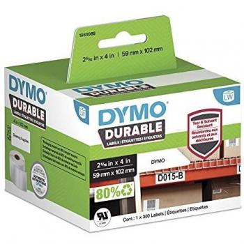 DYMO LW Industrial Labels, White Poly, 59 x 102 mm, 300 Count