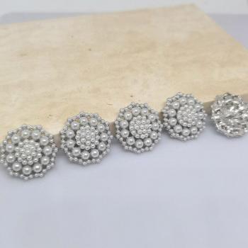 Premium Rhinestone Flower Buttons for DIY Clothing