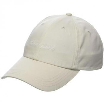 Tommy Hilfiger Damen Baseball Cap mit linearer Logo-Design in Weiß