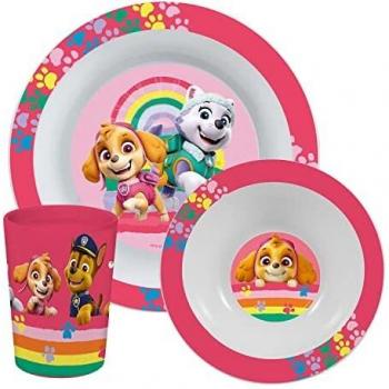 Frühstücksset Paw Patrol für Mädchen, 3-teilig