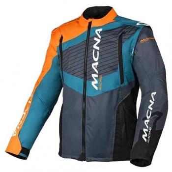 Veste de motocross Macna Crest Gris Orange M