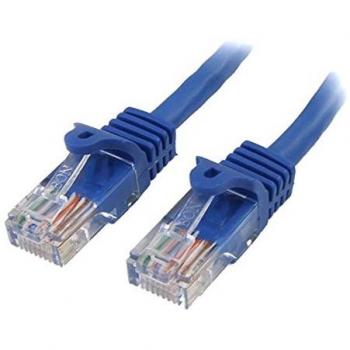10‑Ft Blue Cat5e Snag‑Free Patch Cable