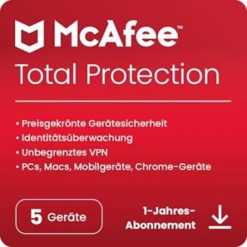 McAfee Sicherheitslösung für 5 Geräte | Download & Produktschlüssel