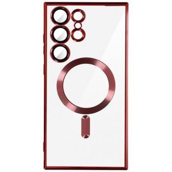 Avizar Funda Protectora Rojo/Transparente para S23 Ultra