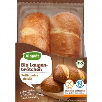 Alnavit glutenfreie Bio‑Brötchen (Laugen) – 125 g