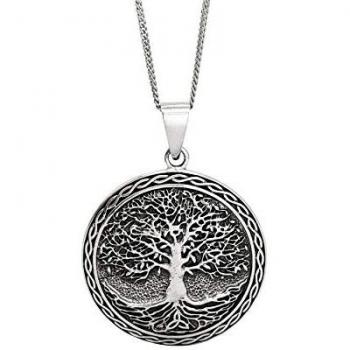 Silver Tree of Life Pendant – Oxidized Finish