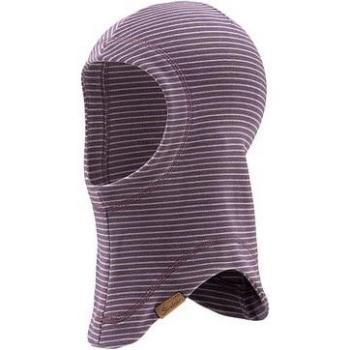 Cappello a righe viola con scaldacollo Sterntaler