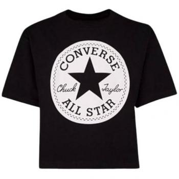 Converse Tee enfant noir avec patch Sig Chuck, manches courtes, col rond