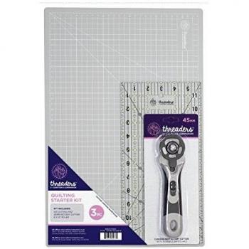 Threaders' Complete Quilting Starter Kit, Grey, Includes Threader and Other Accessories
