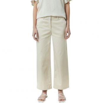 Sommer-Stoffhose mit Schlag & Stretch – Beige, 46