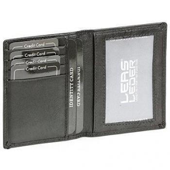 Porte-cartes LEAS cuir noir