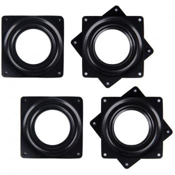 4 Pack 4-inch Square 360-Degree Rotating Stand