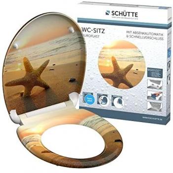 Asiento de wc duroplast con cierre suave estampado SEA STAR
