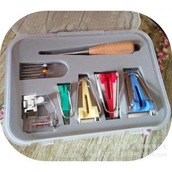 Fabric Bias Tape Maker with Awl and Binder Foot