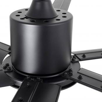 FARO BARCELONA Andros XL Ceiling Fan for Large Rooms, Black