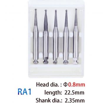 5 Pcs Dental Lab Tungsten Carbide RA Burs