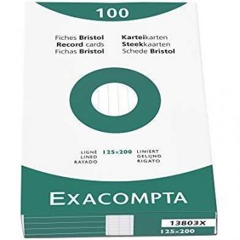 Étui à Cartes 100 Blanches Ligne 125/200