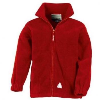 Active Kids Fleece Jacket by Result (Red, Sizes: 3-4)