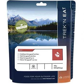 TrekN Eat Rindfleisch Stroganoff Reisgericht