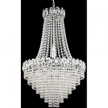 Louis Philipe Eleven Light Chandelier in Chrome with E14 Bulbs