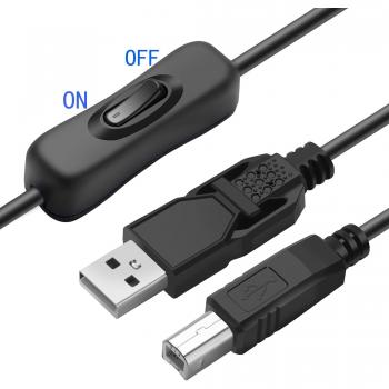 Blue Snowball USB Cable 2.0 A-Male to B-Male with Switch