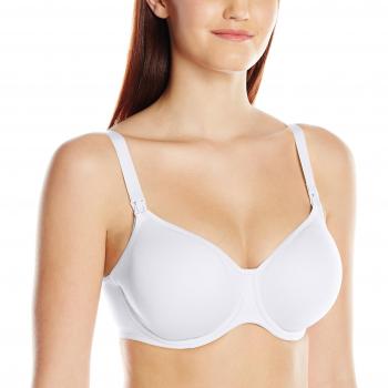 Maternity Seamless Nursing Bra – White, 32-44 C-I
