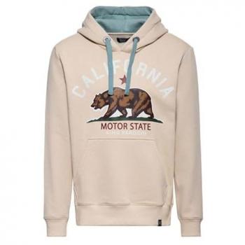 Hoodie King Kerosin – California Motor State – S à 5XL – Hommes – Couleur Beige