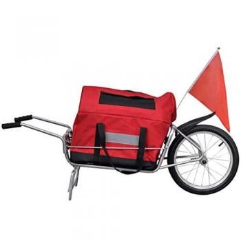 VidaXL Bike Trailer One-wheel with Storage Bag