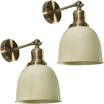 Wihelm Pair of Gold Indoor Wall Lights