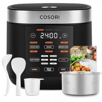 Cosori Reiskocher mit Fuzzy Logic – 50 Rezepte, 10‑Tassen‑Fassungsvermögen