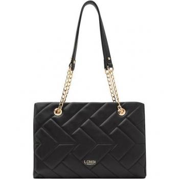 Schulterhandtasche L.Credi Malinda 31 cm in Schwarz