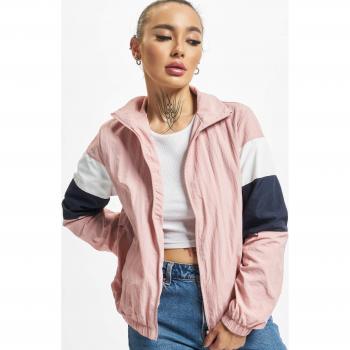3-Tone Crinkle Parka in Pink, Navy, and White for Women