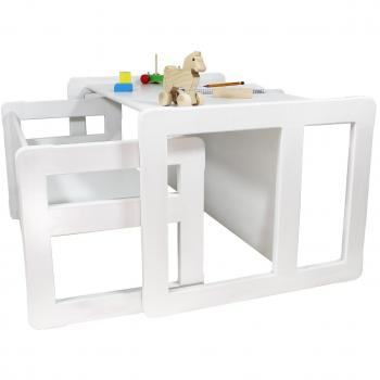 Family Fun 3‑Piece Child Furniture (Bench, Table) in Beech Wood