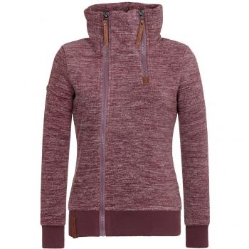 Naketano Reißverschlussschicht für Damen Hamza Bau Ma J III Aubergine Melaange S