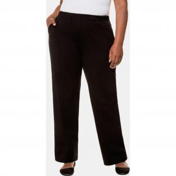 Pantaloni jersey con cintura elastica, Donna, Nero, Taglia: 68/70