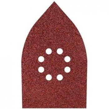 Juego de 10 hojas abrasivas Wolfcraft, corindón, grano 80, 120, 240, 107 x 175 mm