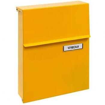 ARREGUI Line Buzón Exterior de Acero Tamaño S (Correo DIN A5) | Buzón de Pared Pequeño | Buzón de Correo con Cerradura de Buzón Tapada | Antilluvia | Moderno | Fácil de Instalar