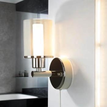 Licht-Erlebnisse Wandleuchte Chrom G9 Jugendstil