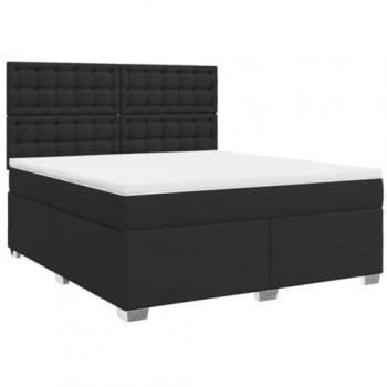 Giroletto a Molle con Materasso Nero 180x200 cm in Similpelle – Vidaxl