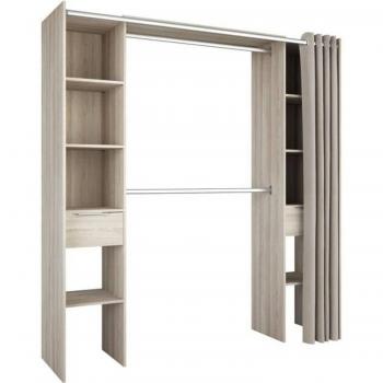 Dressing 2 colonnes + 2 penderies + 2 tiroirs