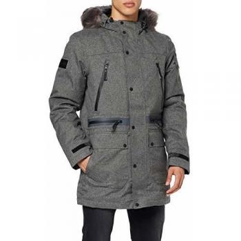 Superdry Abrigo de Hombre Impermeable Premium Ultimate Down Parka, Gris (Grey Marl 07q), X-Large