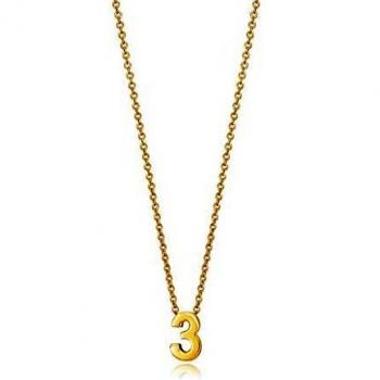 Colgante Lucky Numbers Viceroy de plata de ley bañado en oro