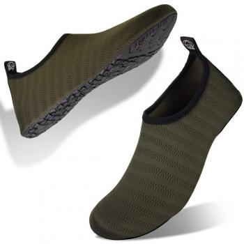 Aquaschuhe für Schwimmen und Surfen (armygrün, 36/37)