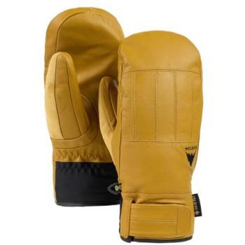 Manoplas de esquí Burton Gondy GORE-TEX de cuero para hombre, talla M, color amarillo trigo